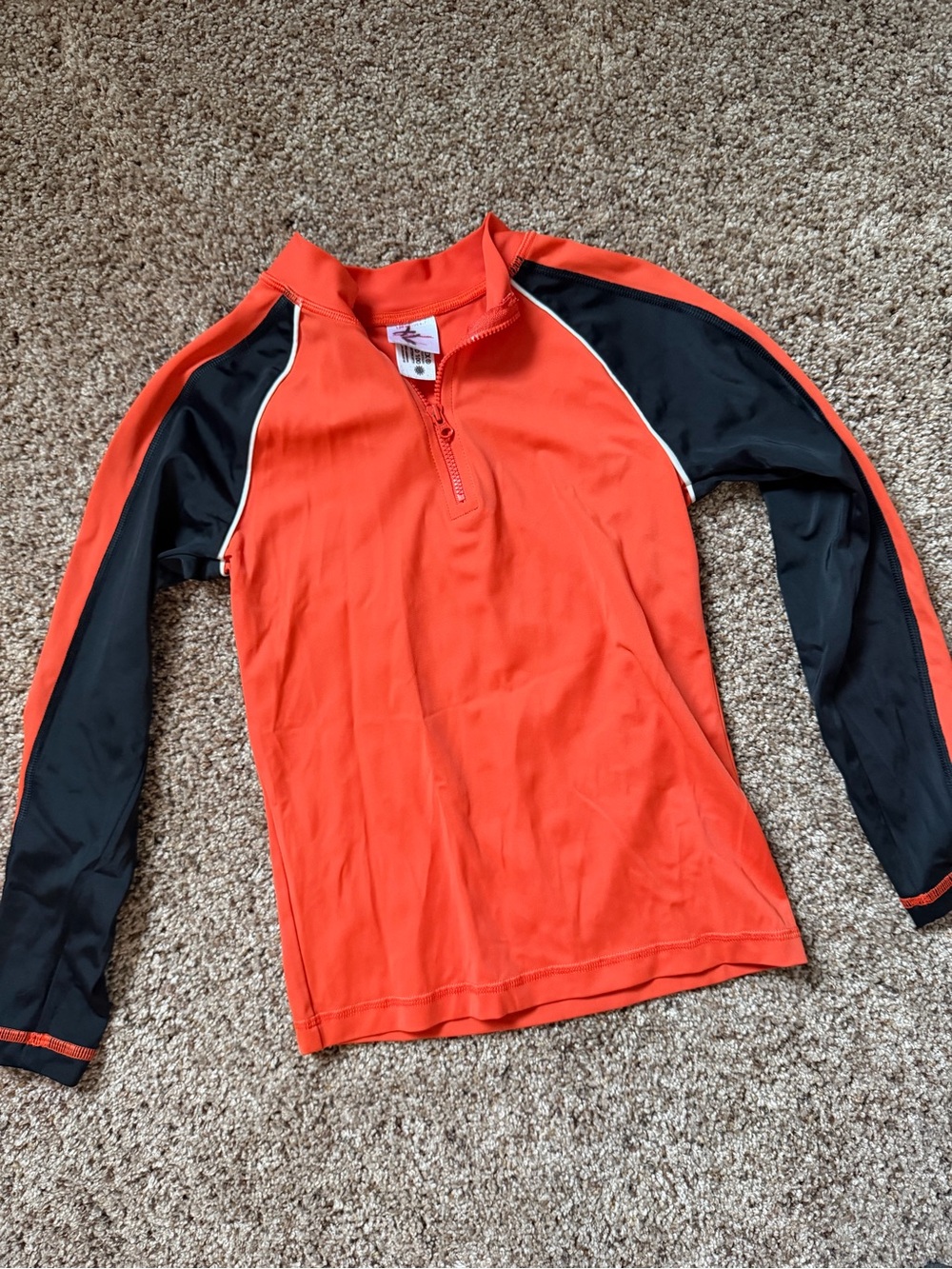 Hanna Andersson Kids Swim Shirt Color Block Half-Zip Top Size 120 cm Like New
